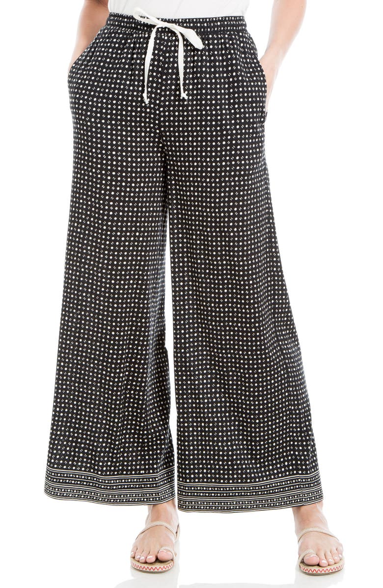 MAX STUDIO Drawstring Wide Leg Pants, Alternate, color,