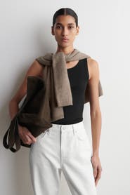COS Ribbed-Cotton Round-Neck Tank Top