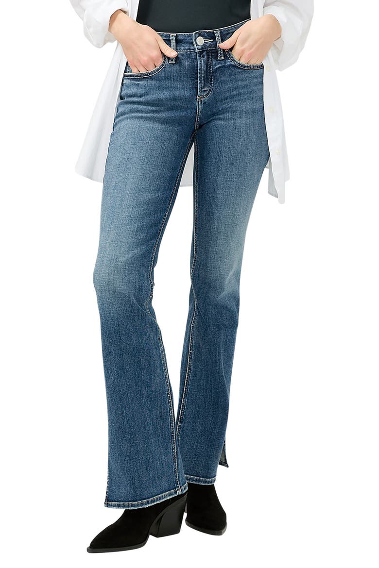 Suki Curvy Mid Rise Slim Bootcut Jeans, Main, color, KENNEDY