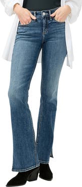 Silver Jeans Co. Suki Curvy Mid Rise Slim Bootcut Jeans