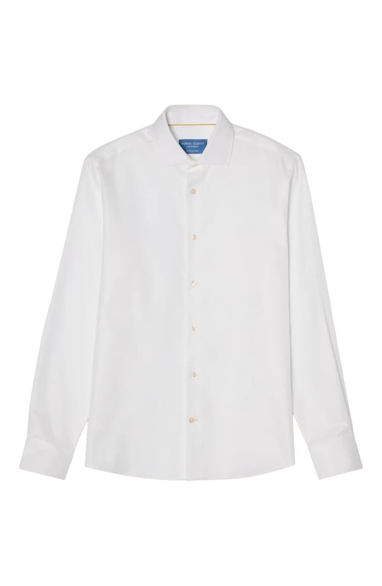 Robert Talbott Reynolds Hopsack Shirt in Classic Fit, Alternate, color, White