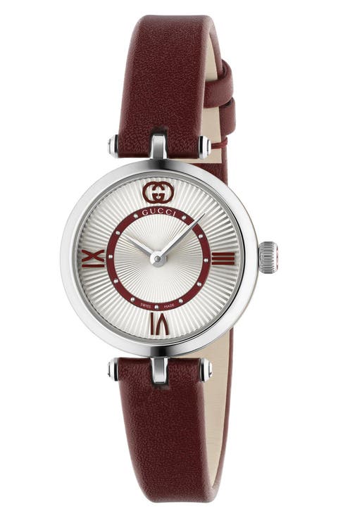 Model 2000 Leather Strap Watch, 24mm