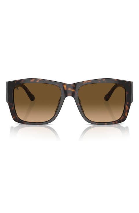 56mm Polarized Square Sunglasses
