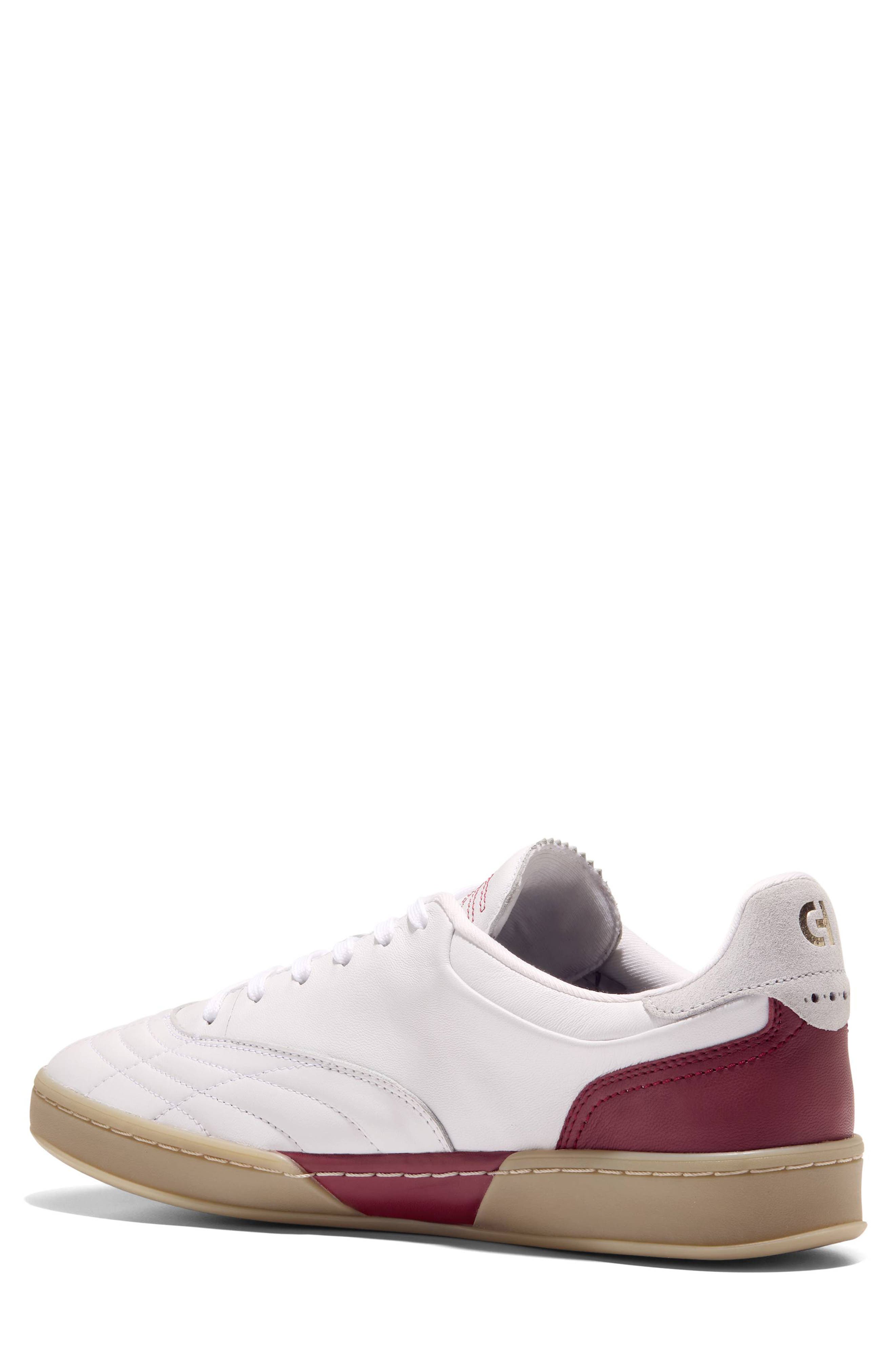 Cole Haan Grand Crosscourt Turf Sneaker, Alternate, color, White/ Claret