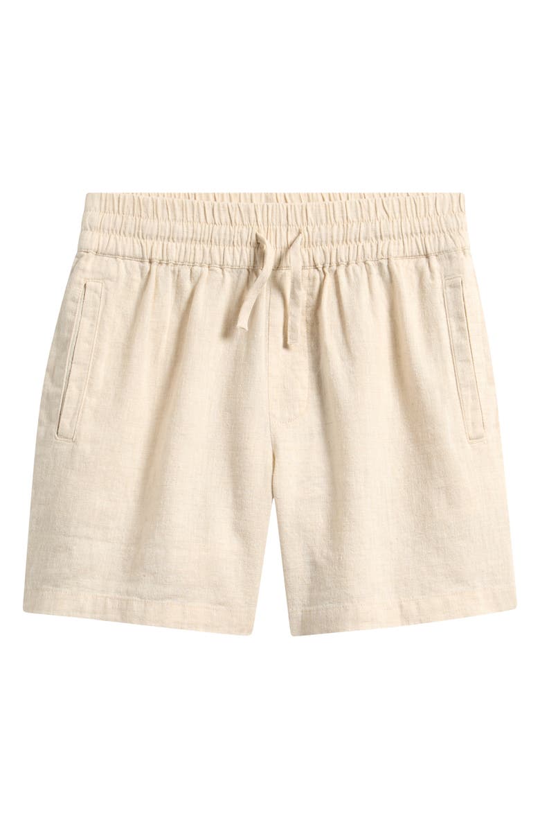 Reiss Kids' Linen Shorts, Main, color, Stone