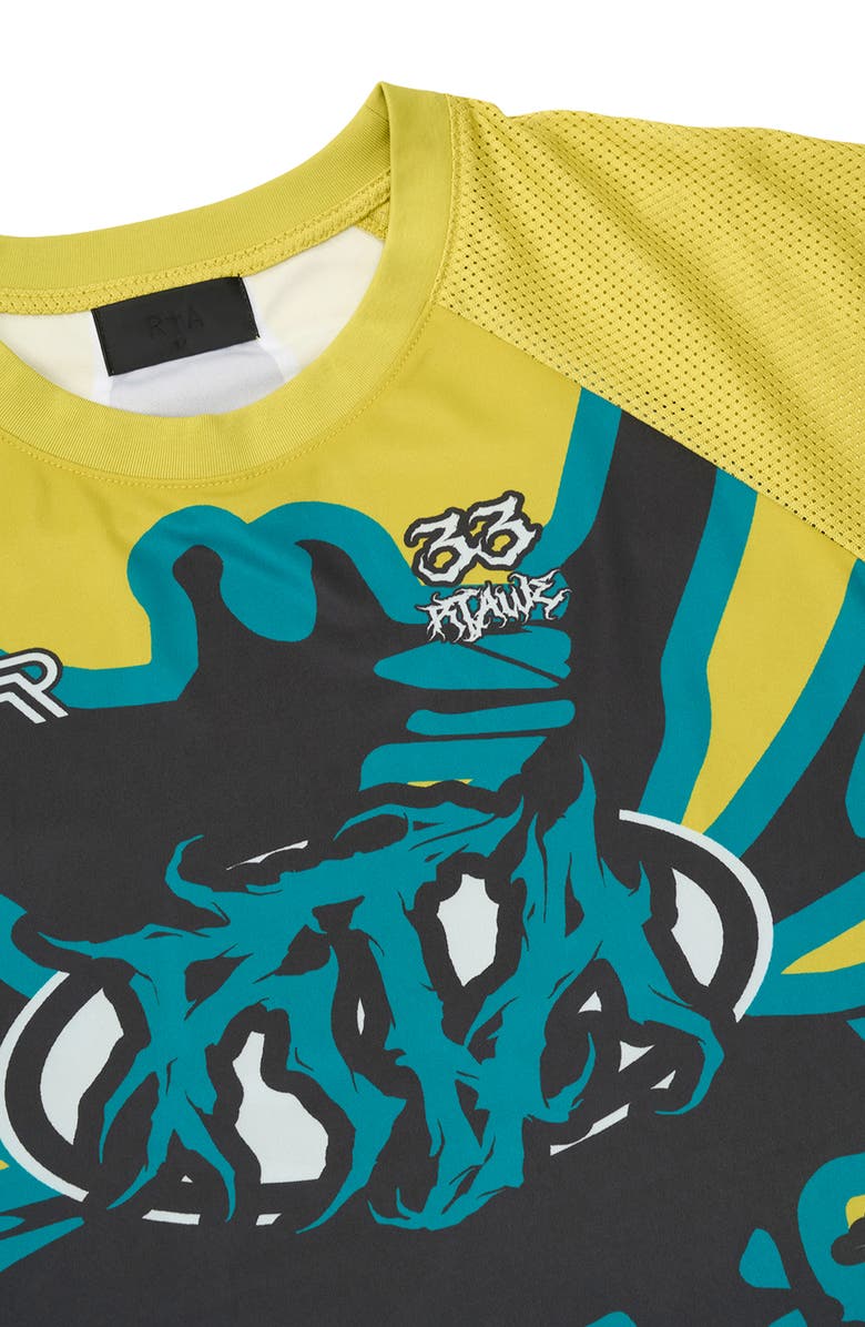 RtA Anson Graphic T-Shirt, Alternate, color, Citron Racing Beetle