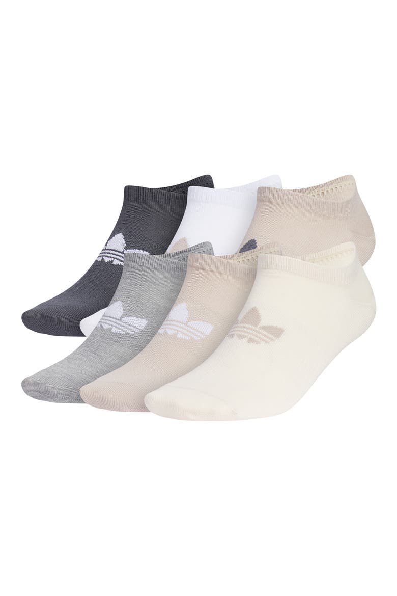 Gender Inclusive Superlite Assorted 6-Pack No Show Socks, Main, color, BEIGE/ ONIX GREY/ WHITE