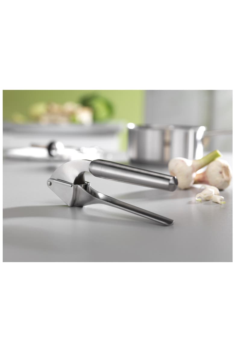 Pro Garlic Press, Alternate, color, STAINLESS STEEL