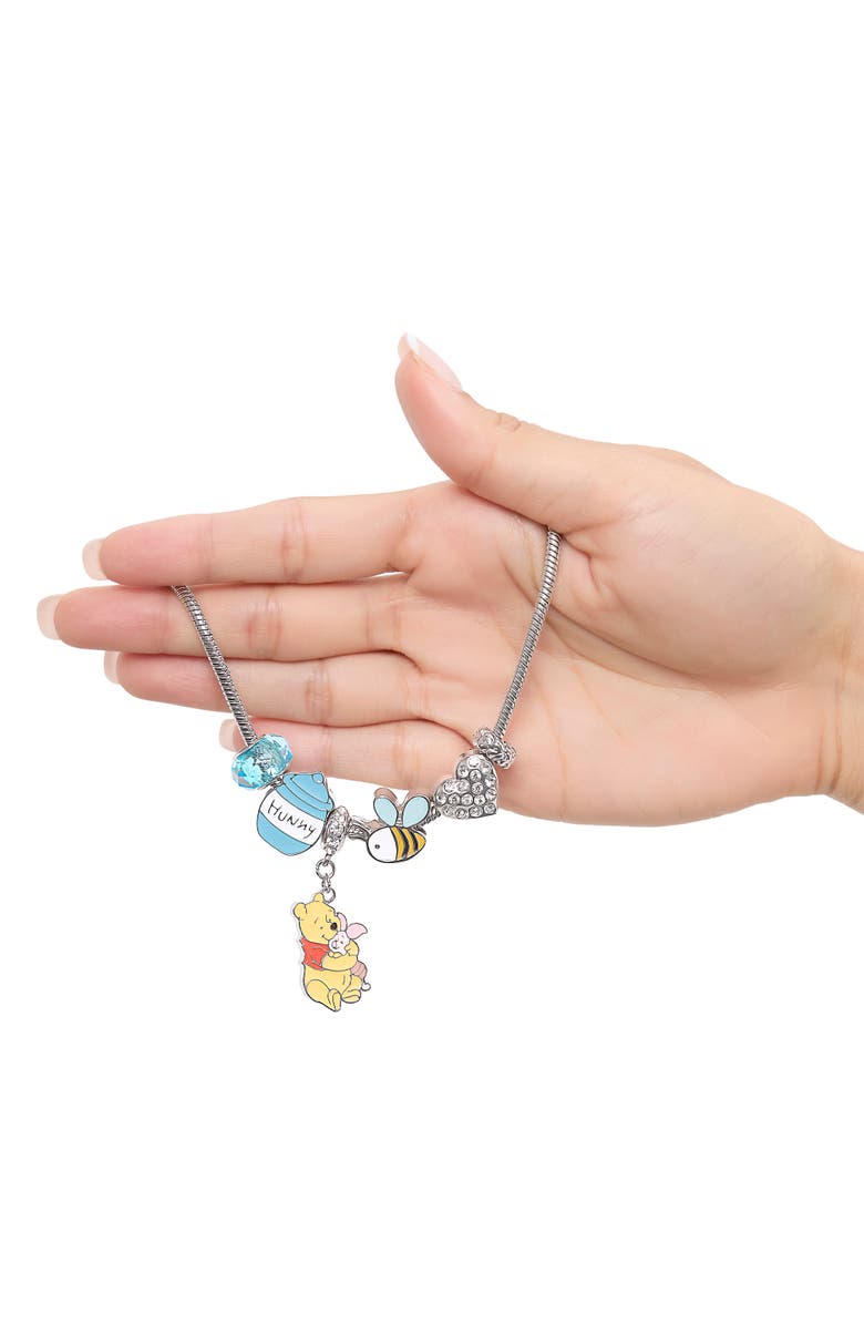 Winnie the Pooh Beaded Charm Bracelet, Alternate, color, Multi