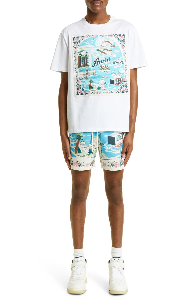 AMIRI California Cotton Graphic Tee, Alternate, color,