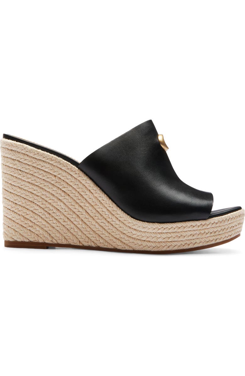 COACH Gloria Espadrille Platform Wedge Slide Sandal, Alternate, color,