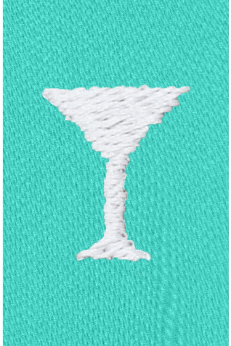 Mens Lil Martini Midweight Garment Dye Tee, Alternate, color, Sea Green