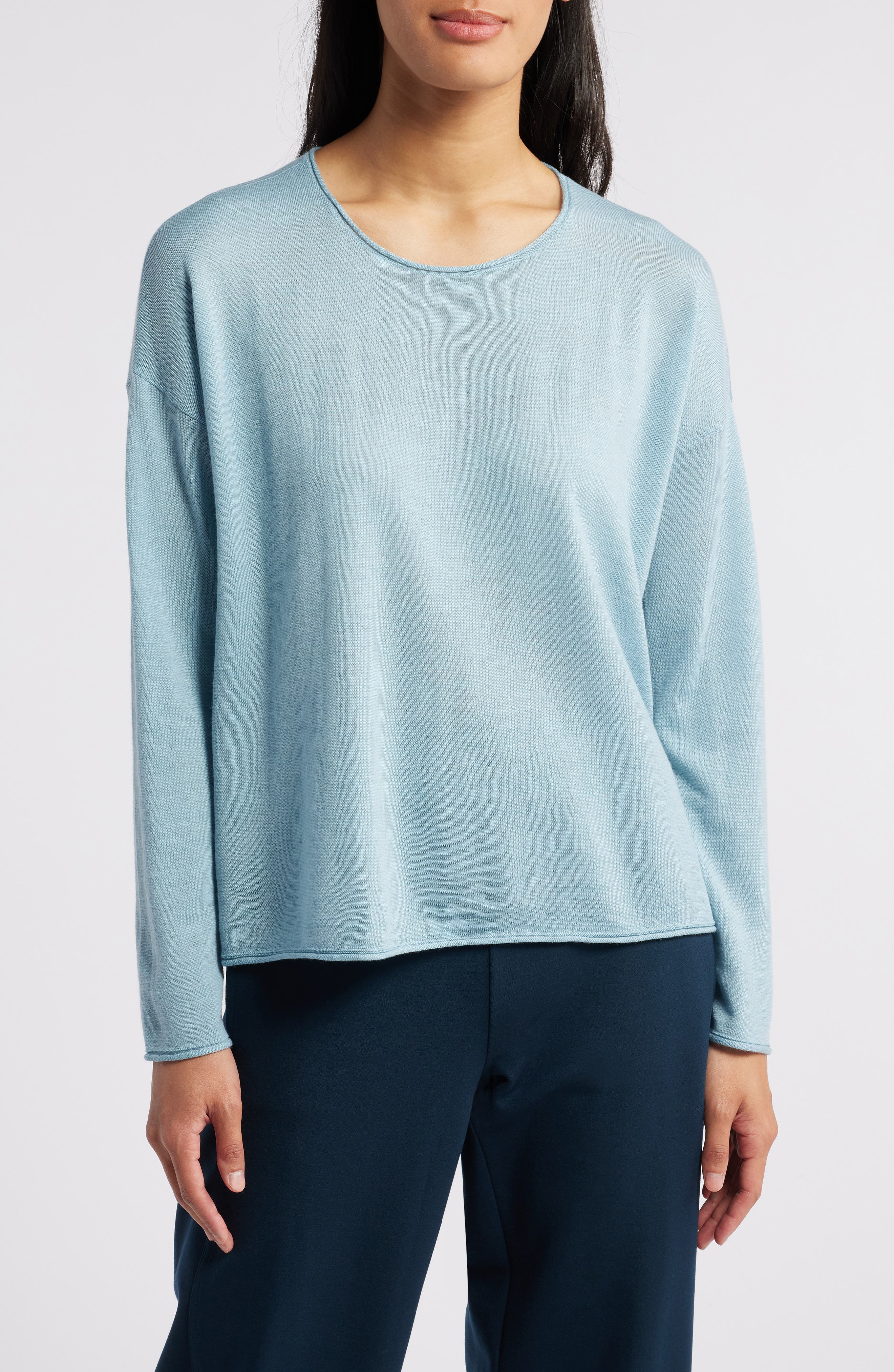 Eileen Fisher Crewneck Wool Sweater