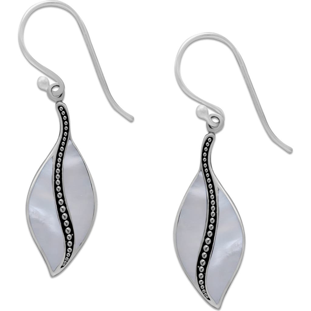 Samuel B. Sterling Silver Leaf Drop Earrings In Metallic