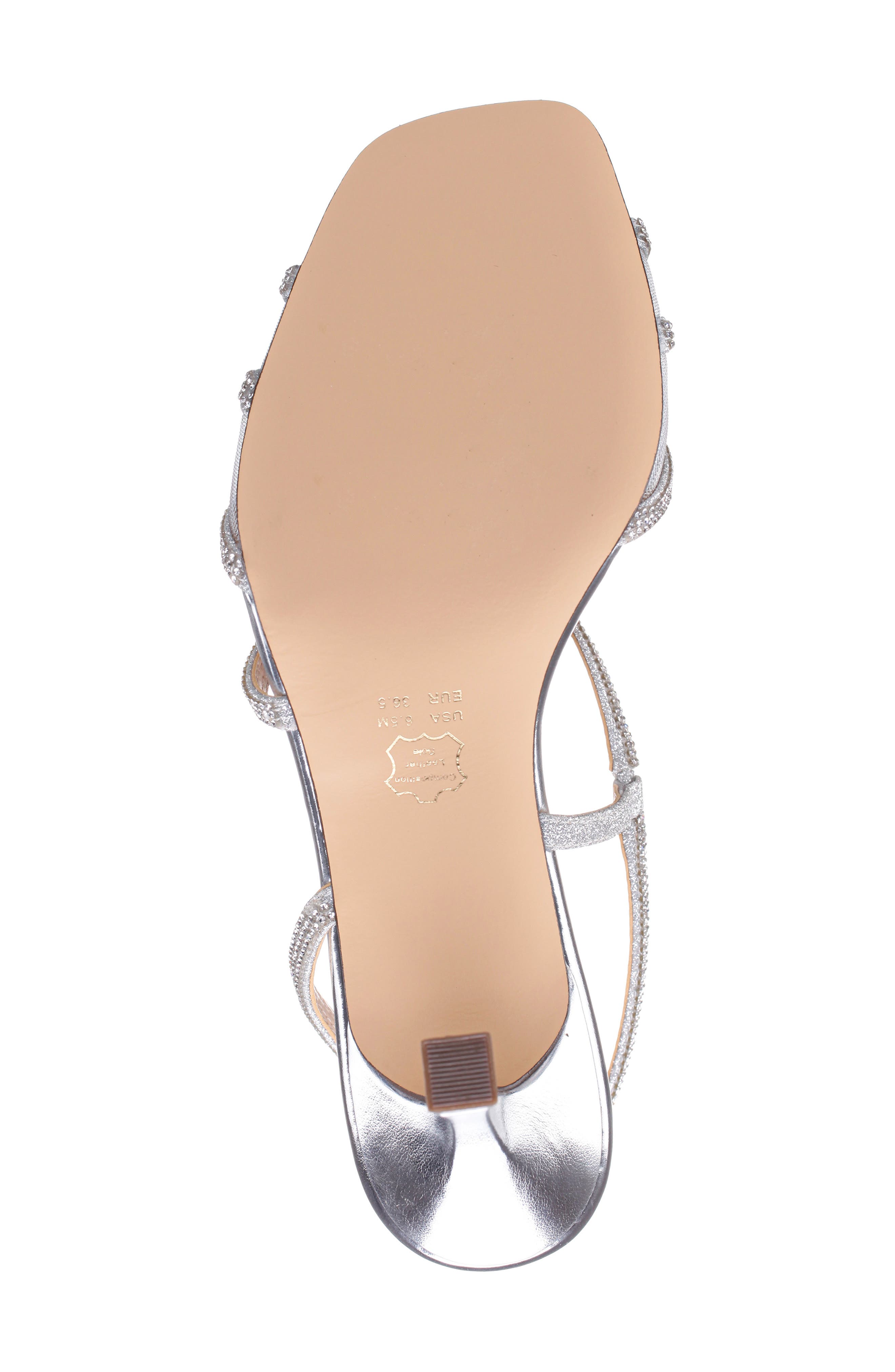 Nina Vyolet Slingback Sandal, Alternate, color, New Silver