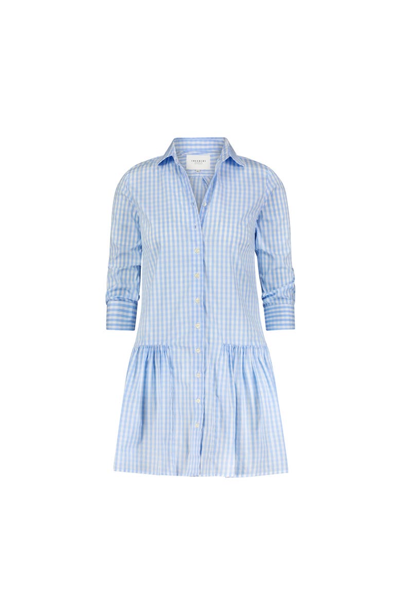 The Shirt by Rochelle Behrens The Drop Waist Shirt Dress, Alternate, color, Sky Blue Check