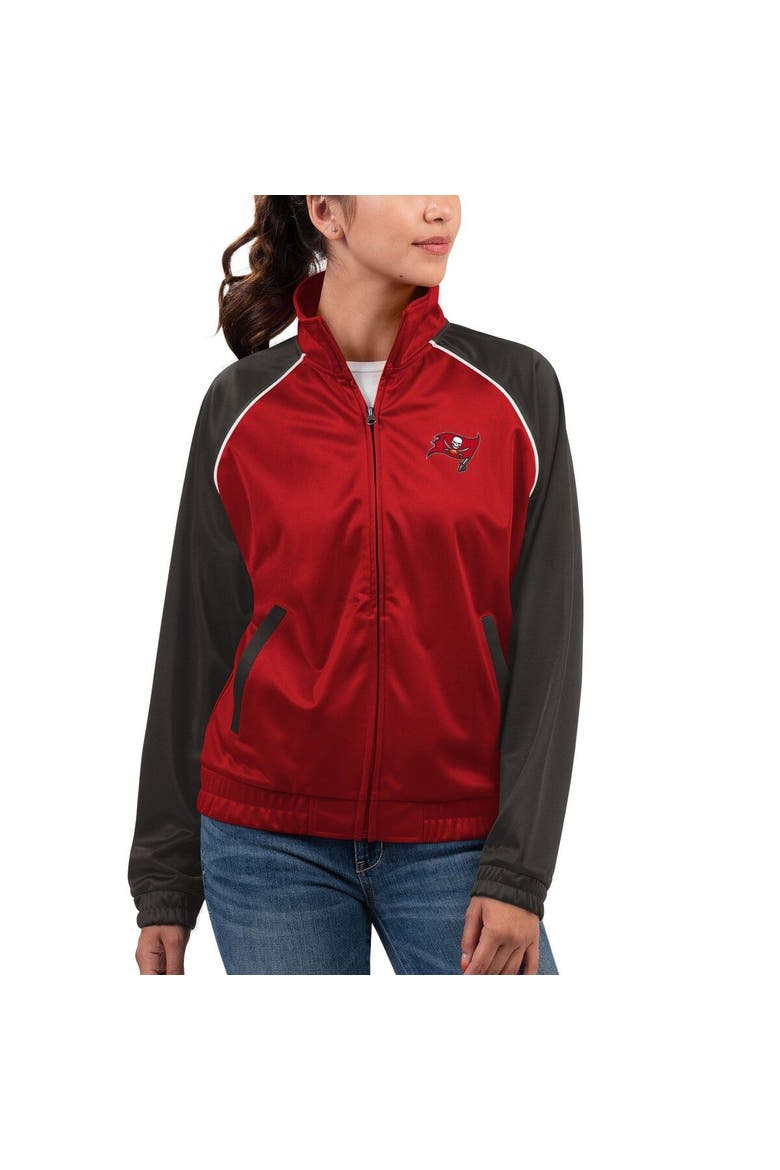 Women's G-III 4Her by Carl Banks Red Tampa Bay Buccaneers Showup Fashion Dolman Full-Zip Track Jacket, Main, color, Red