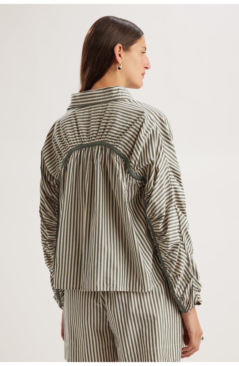 Merlette Julian Top, Alternate, color, Cedar Stripe