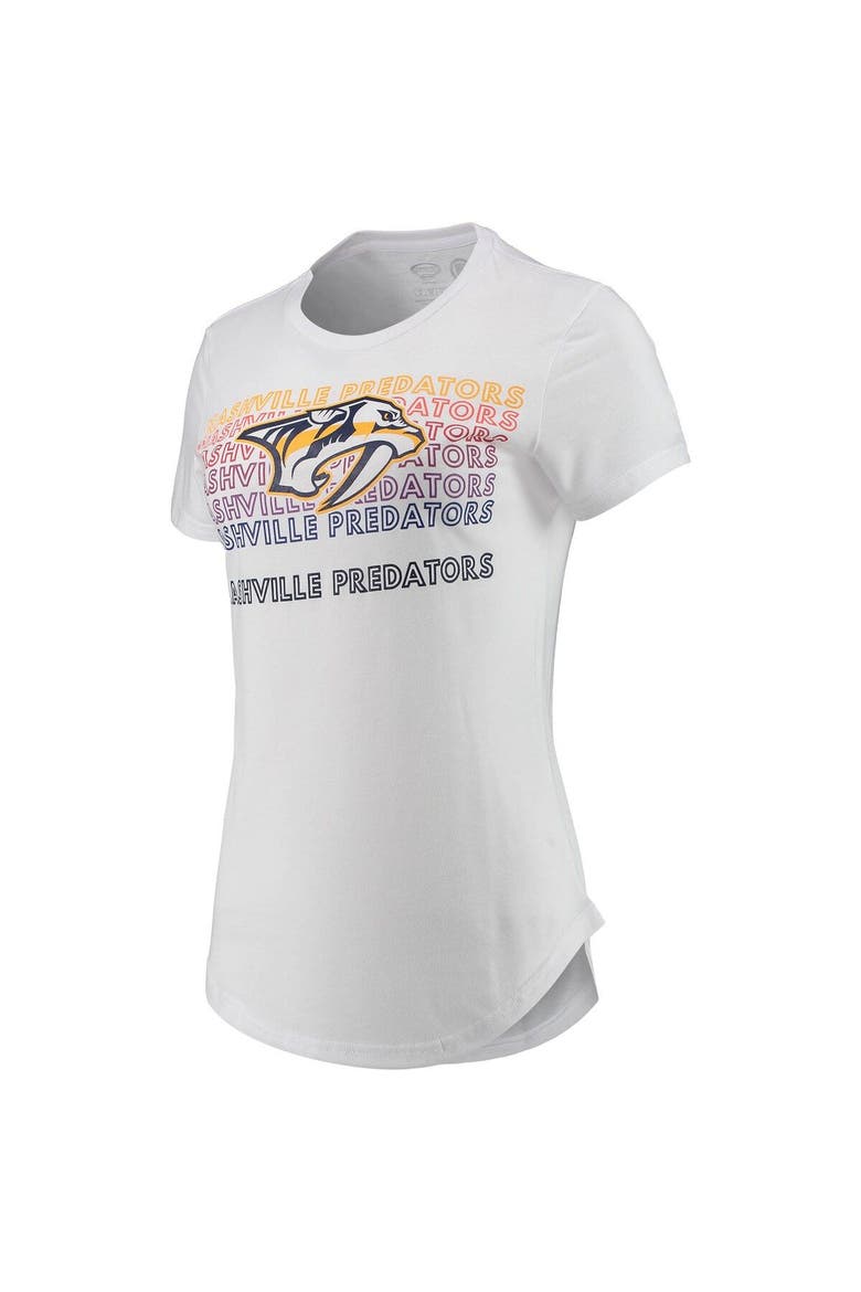Women's Concepts Sport White/Charcoal Nashville Predators Sonata T-Shirt & Leggings Set, Alternate, color, White