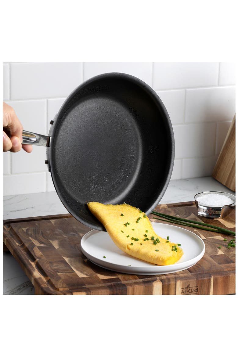 D5 Brushed Pro Nonstick 8-inch Fry Pan, Alternate, color, SILVER