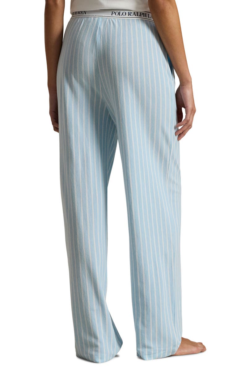 Polo Ralph Lauren Logo Pajama Pants, Alternate, color, Baltic Sea