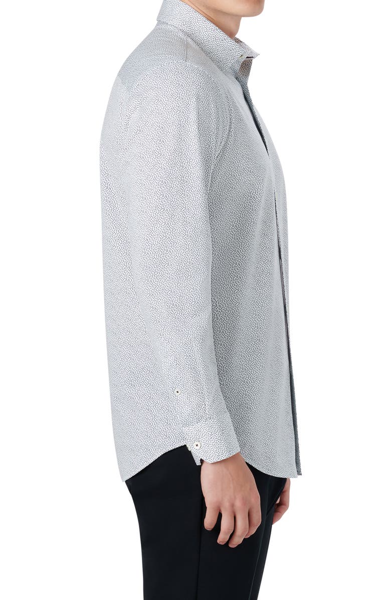 Bugatchi OoohCotton<sup>®</sup> Abstract Print Button-Up Shirt, Alternate, color, 