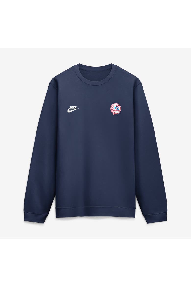 Men's Nike Navy New York Yankees Cooperstown Diamond Sweatshirt, Alternate, color, Navy