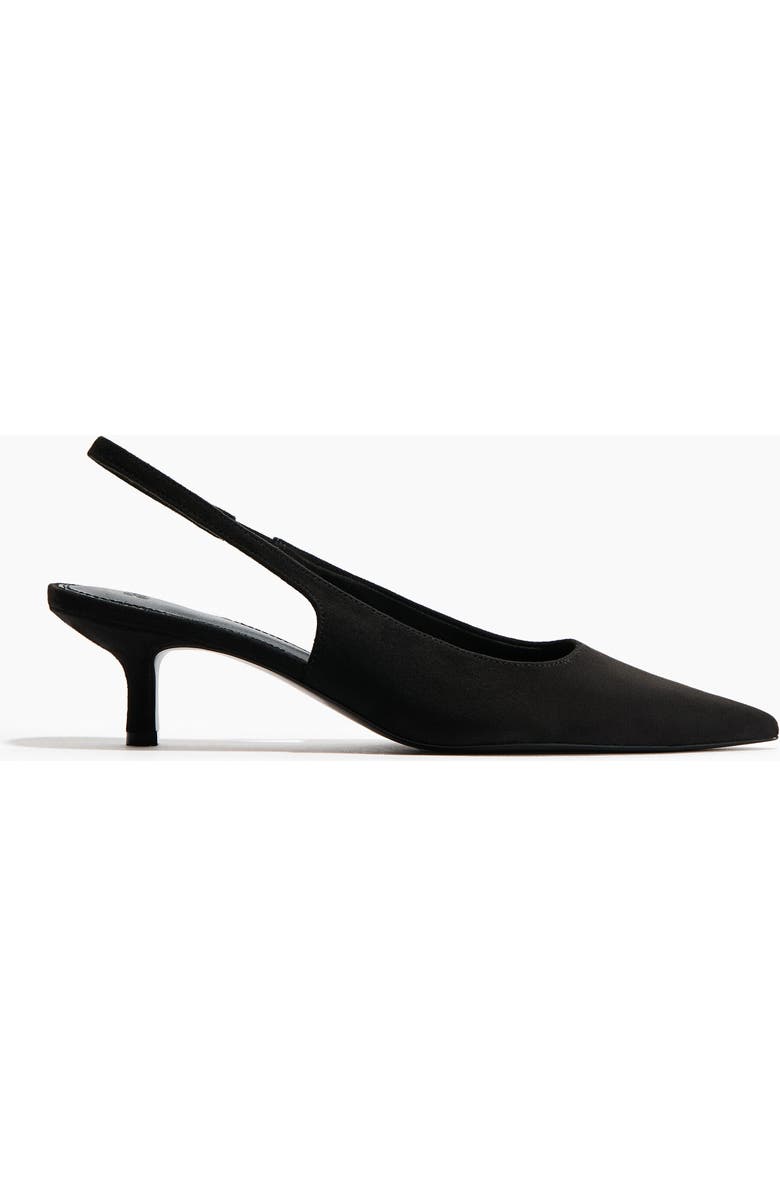 H&M Slingback Court Shoes, Main, color, Black