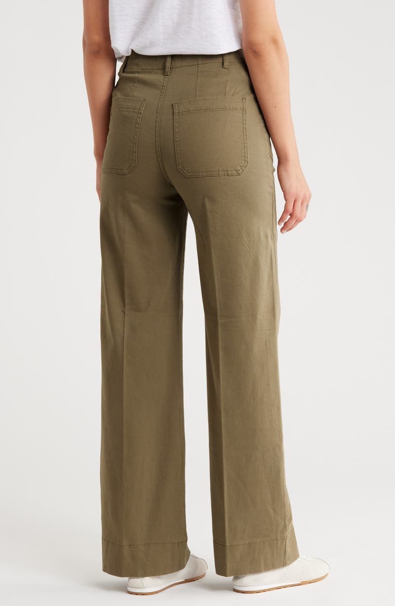 Bagatelle Stretch Cotton Wide Leg Pants, Alternate, color,