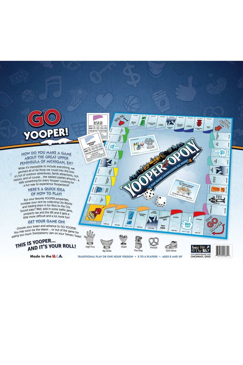 Yooper Opoly Board Game, Alternate, color, Multicolored