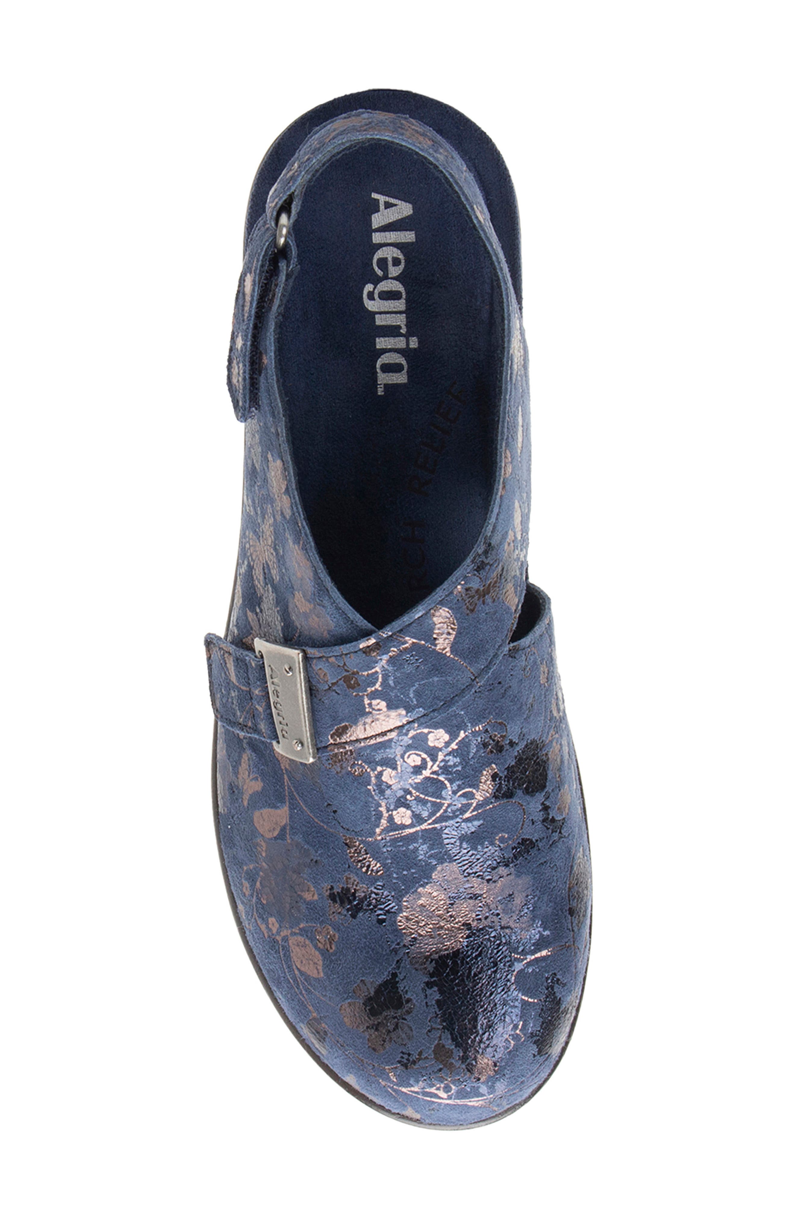 Maribel Baroque Leather Clog, Alternate, color, 6510 LUMEN NAVY