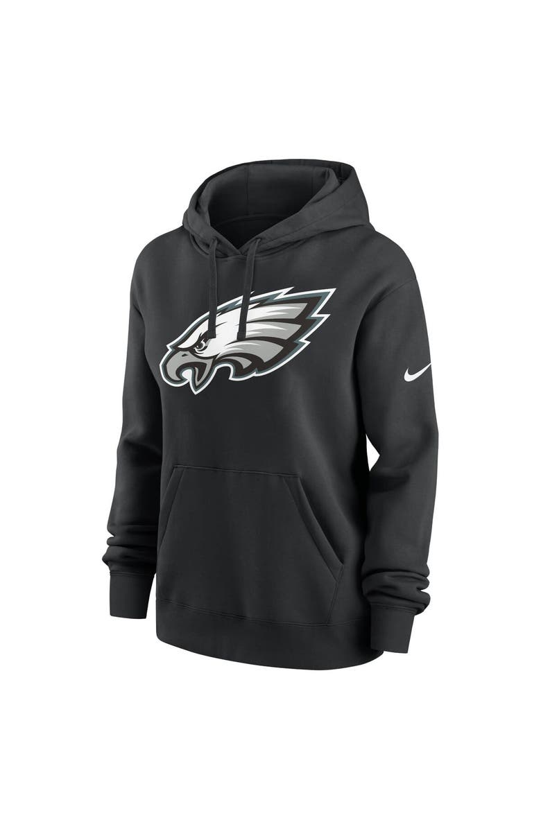 Nike Women's Nike Black Philadelphia Eagles Team Logo Club Fleece Pullover Hoodie, Alternate, color,