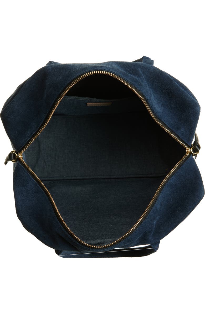 Clare V. Claude Suede Top Handle Bag, Alternate, color,