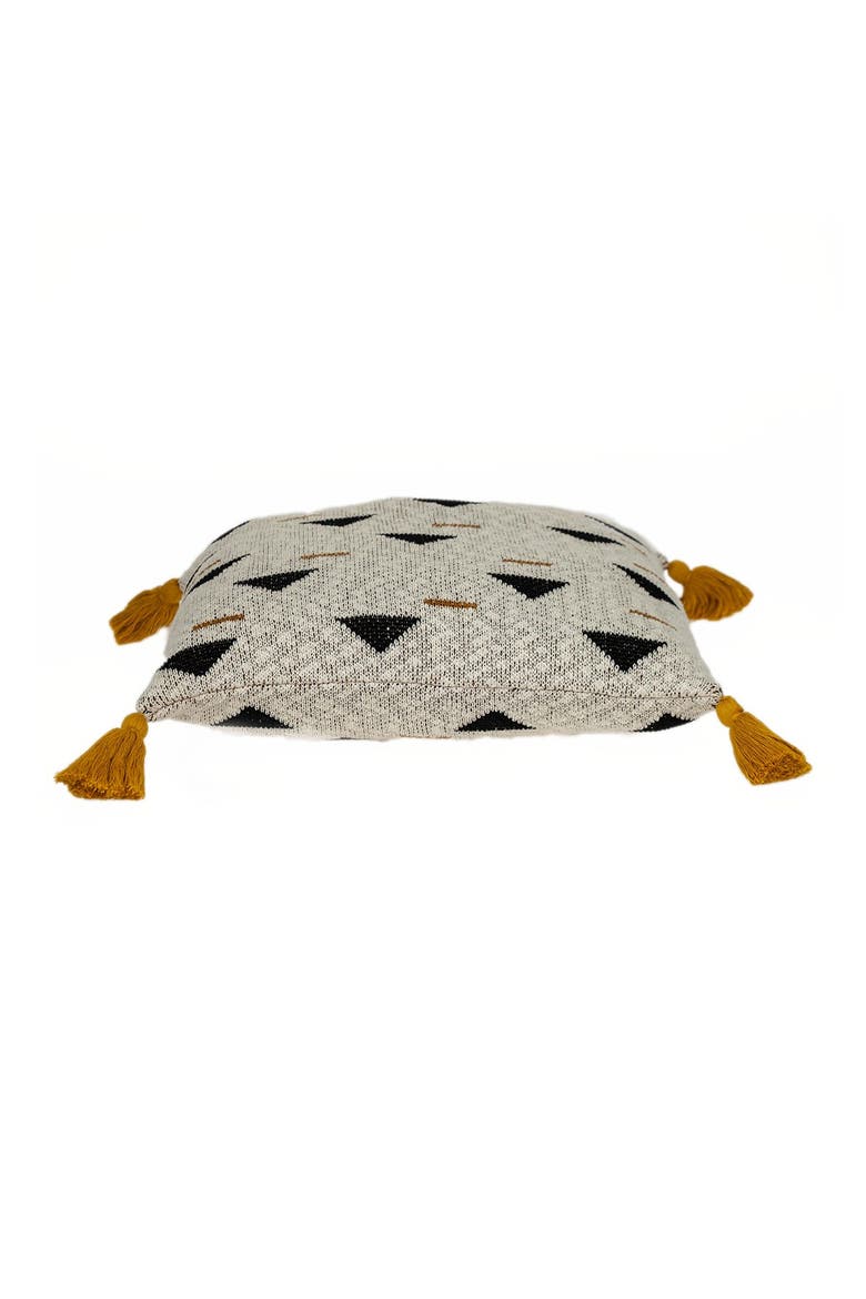 Poki Transitional Beige Throw Pillow, Alternate, color, BEIGE