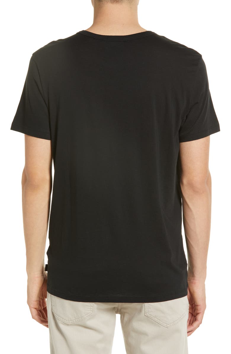 7 For All Mankind Men's Feather Weight Crewneck T-Shirt, Alternate, color, Black