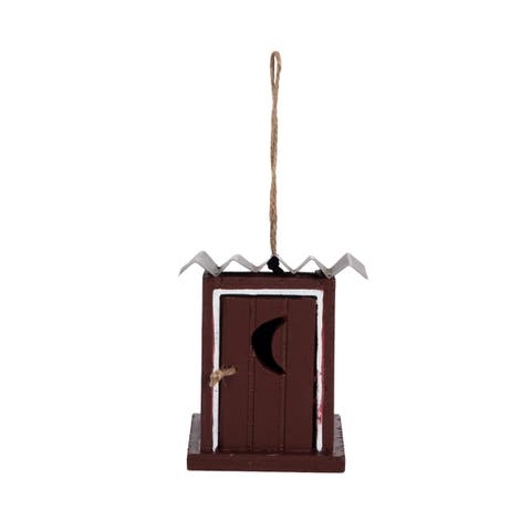 Red Shed Outhouse Christmas Tree Ornament