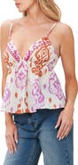 FLYING TOMATO Geo Print Cotton Babydoll Camisole