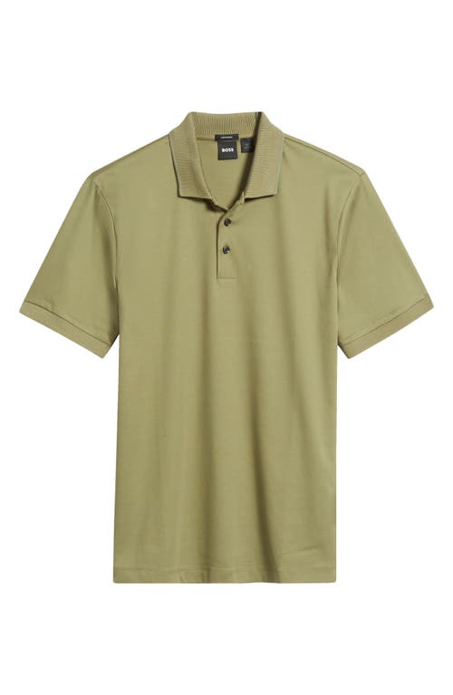 Hugo Boss Boss Phillipson Mercerized Cotton Polo In Multi