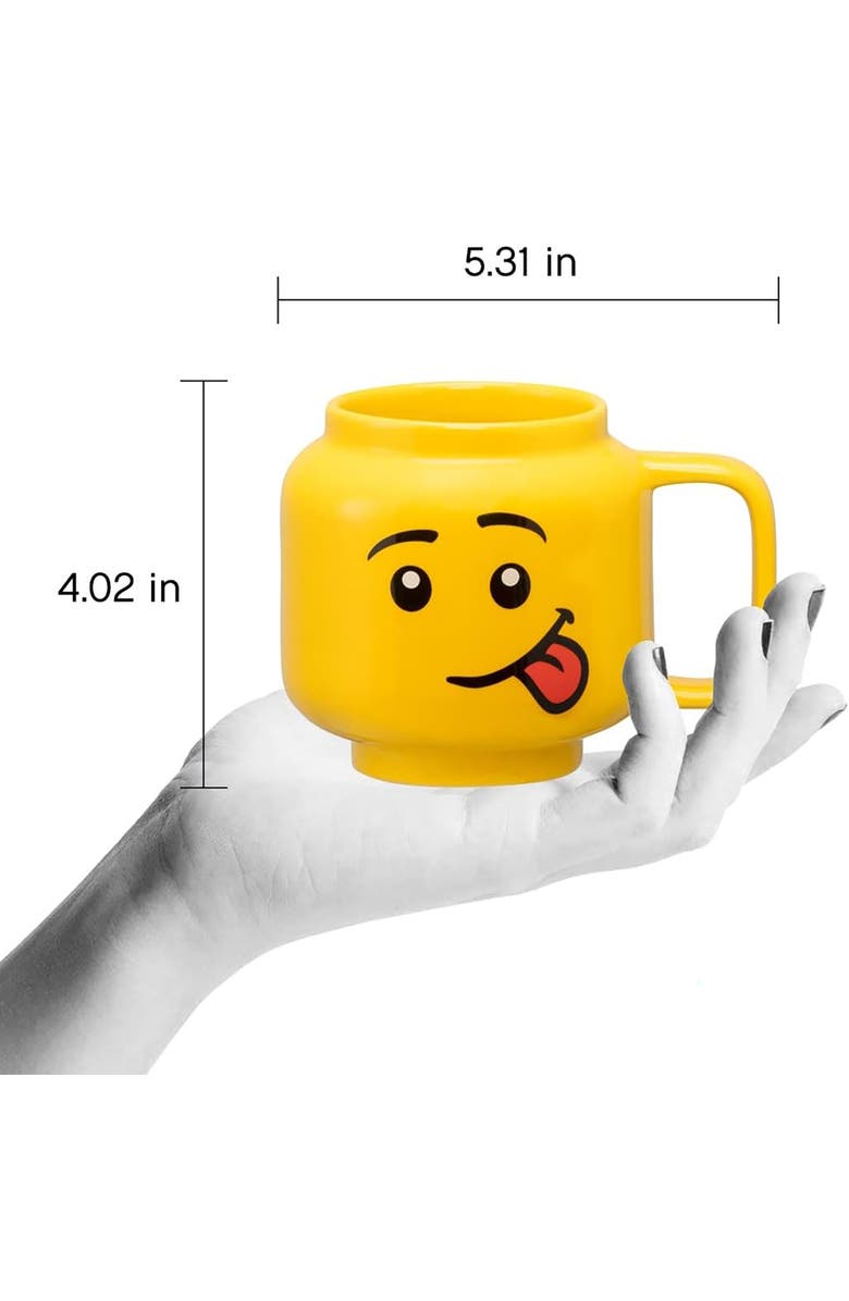 LEGO Classic Yellow Minifigures Silly Ceramic Mug, 17.9oz, Alternate, color, 