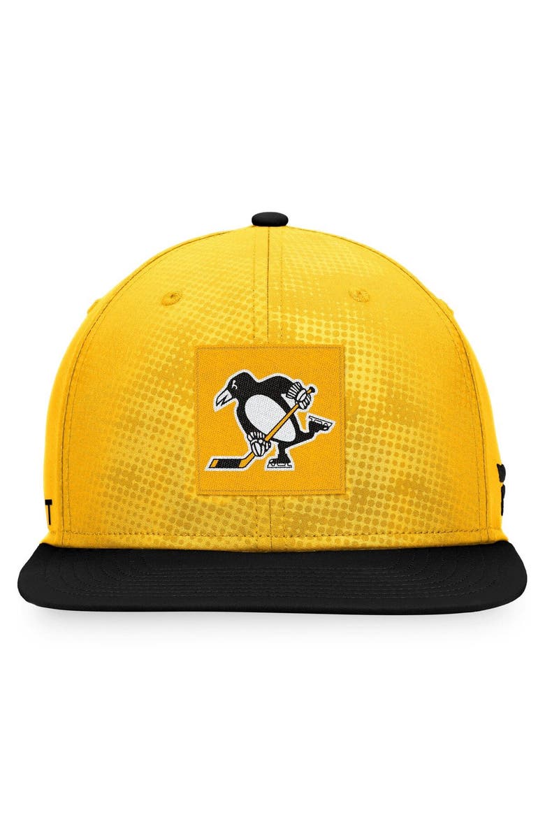 FANATICS Men's Fanatics Branded Gold/Black Pittsburgh Penguins Authentic Pro Alternate Logo Snapback Hat, Alternate, color, Gold