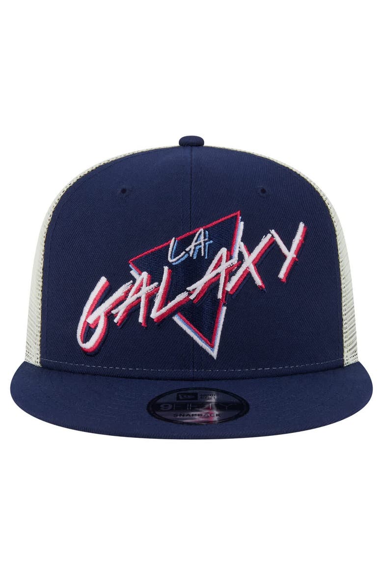 Men's New Era  Navy LA Galaxy Neon 9FIFTY Snapback Hat, Alternate, color, Navy