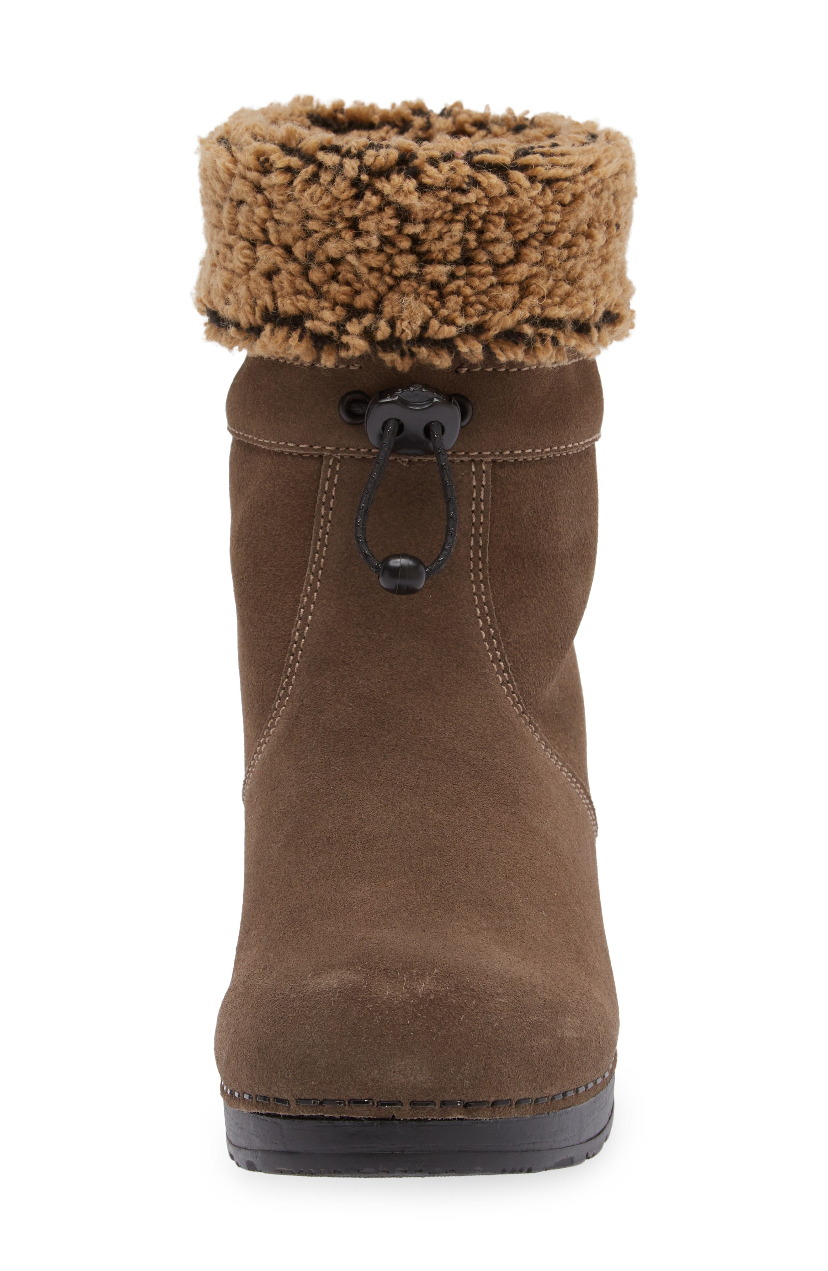 Yama Fleece Bootie, Alternate, color, BROWN