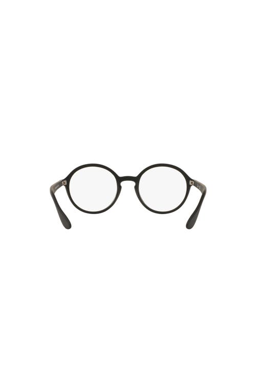 Ray Ban Ray-ban 49mm Round Optical Glasses In Black