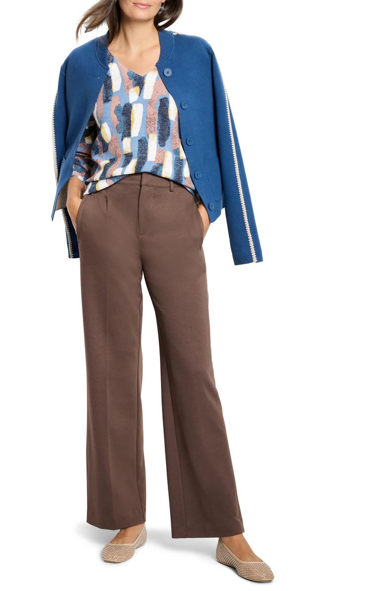 NIC+ZOE Dashing Dusk Cotton Blend Cardigan, Alternate, color, Ocean