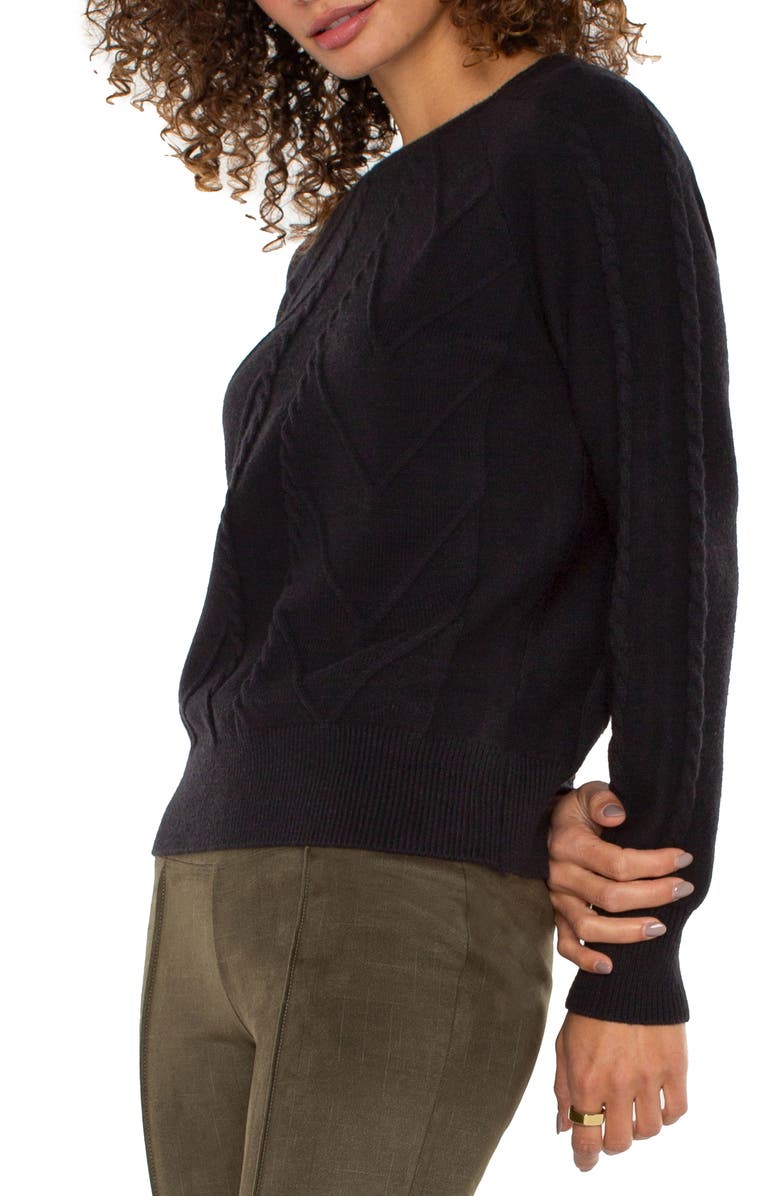 Liverpool Los Angeles Mix Stitch Crewneck Sweater, Alternate, color, 