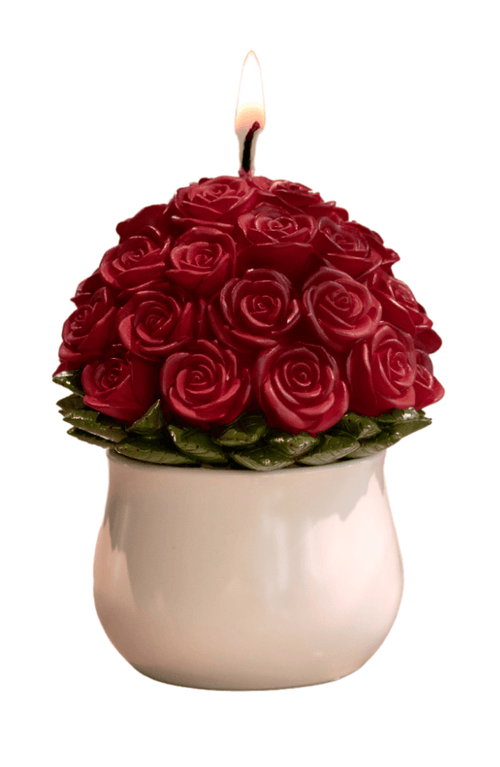 Southlake Gifts Rose Bouquet Scented Candle In Multi