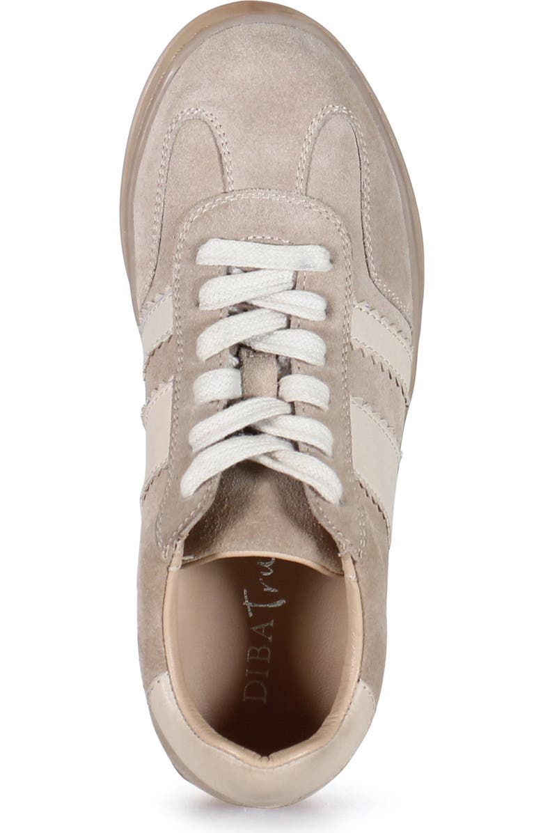 Diba True JON QWILL Lace Up Suede Sneaker, Alternate, color, Taupe/Bone