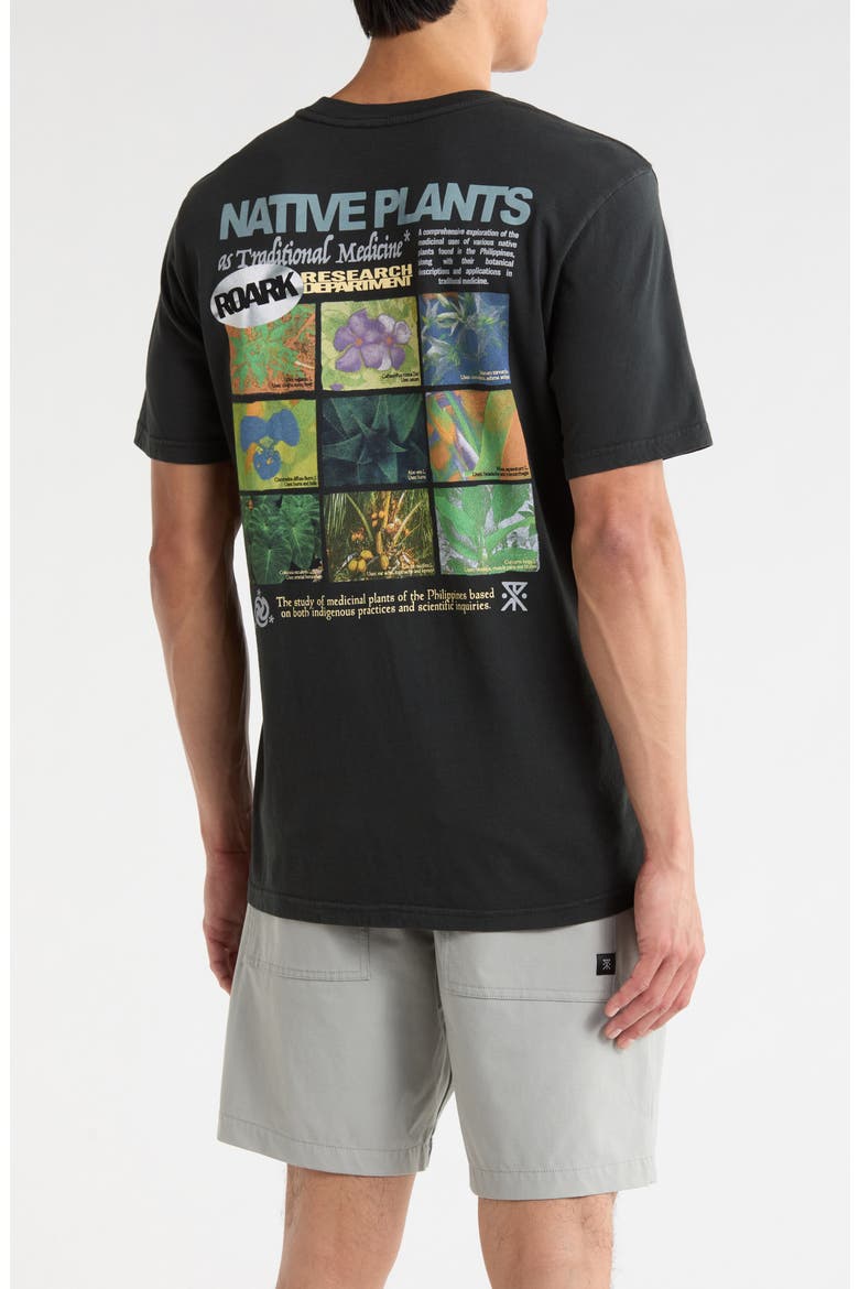 Plant Medicine Cotton Graphic T-Shirt, Alternate, color, WASHED BLACK