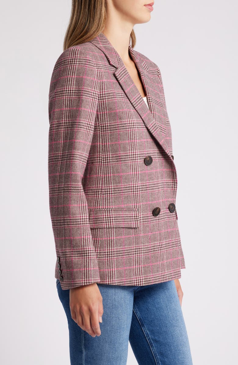 Hatley Tori Plaid Double Breasted Blazer, Alternate, color,