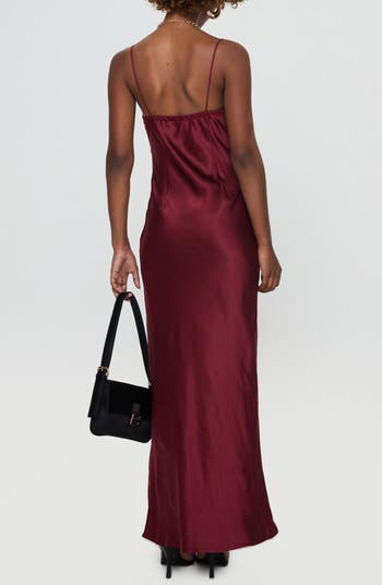 Decadent Strapless Mesh Maxi Dress